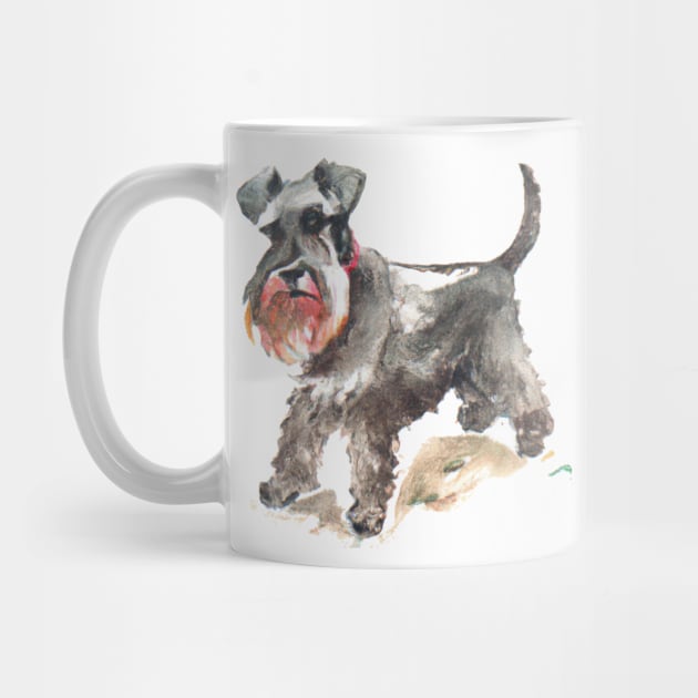 Standard Schnauzer Watercolor - Dog Lovers by Edd Paint Something